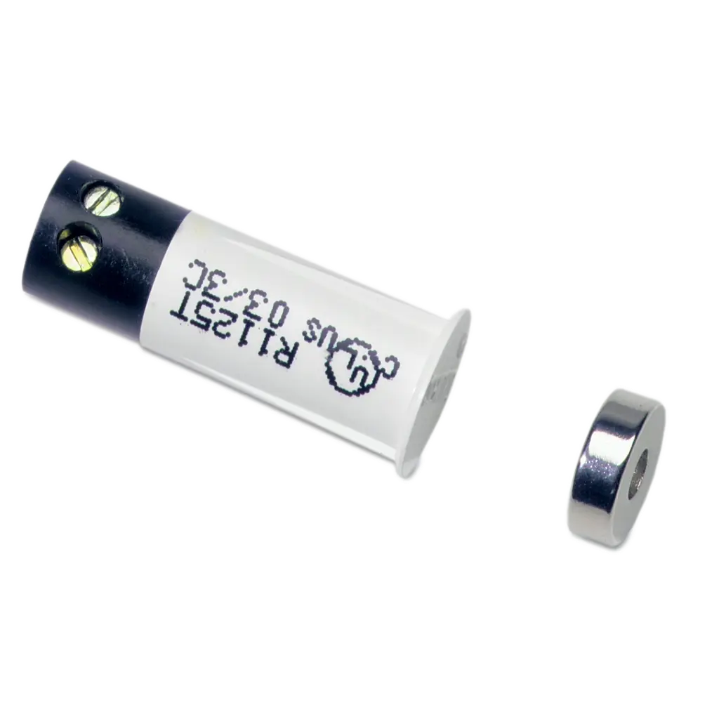 Contact magnétique encastré avec pinces et mini-aimant, écart de 13 mm