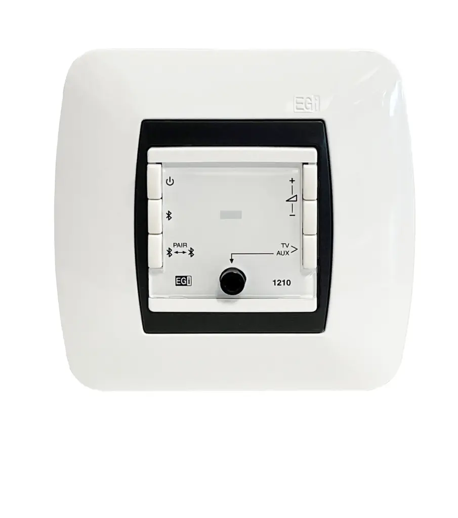 Platine murale amplifiée 2 x 2W avec lecteur BLUETOOTH, entrées AUX