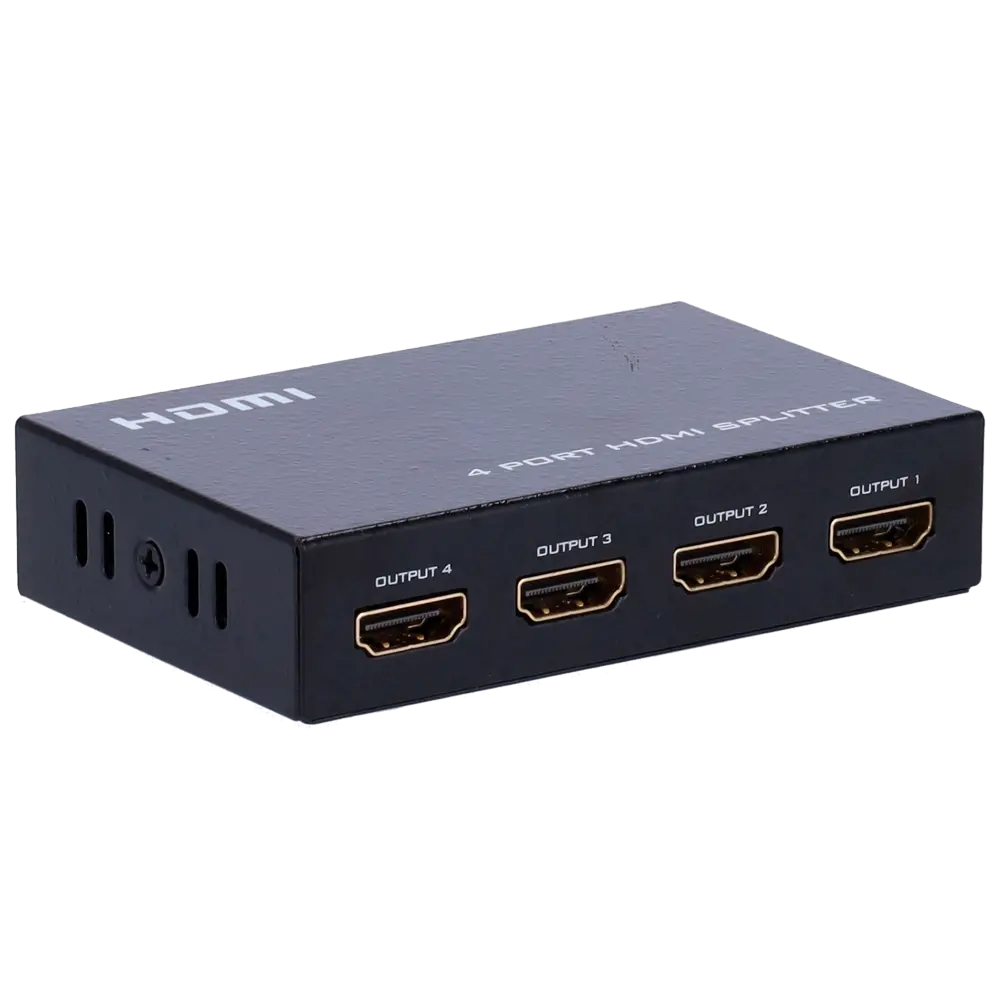 Multiplicateur de signal HDMI 1 entrée HDMI 4 sorties HDMI Jusqu'à 4K*2 Longueur maximum de sortie 25 m Alimentation DC 5 V
