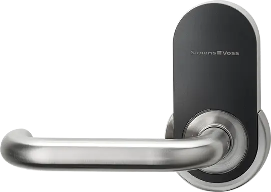 Poignée électronique SimonsVoss 1 lecteur MIFARE DESFire - Poignée U- Intérieure - Rosace de cylindre non fournie