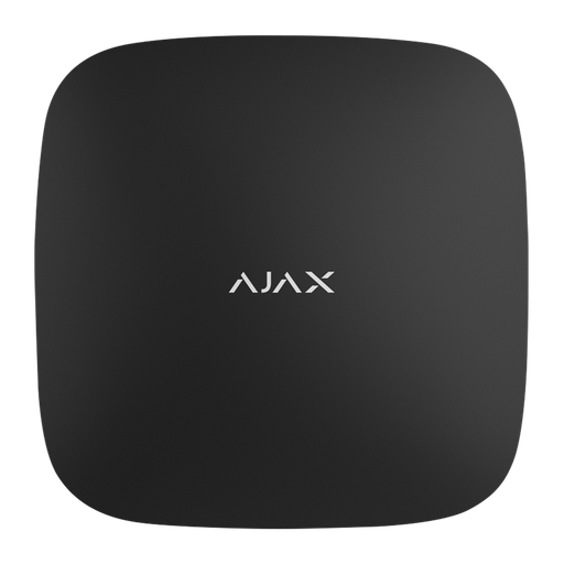[AJA-HUB-B] Ajax - Centrale sans fil double voie GPRS/LAN - Bidirectionnel - Certificat de grade 2 - Protocole Jeweller 848MHz - Antenne interne espace libre 2000 m - Supervision depuis 12 s - Tamper anti-ouverture - Anti-inhibition - Batterie de secours