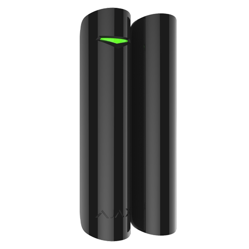 [AJA-DOORPROTECT-B] Ajax - Contact de porte/fenêtre magnétique - Certificat de grade 2 - Bidirectionnel - Sans fil 868 MHz Jeweller - Antenne interne espace libre 1200 m - Indicateur de détection d'ouverture/fermeture - Accepte entrée de capteur filaire 