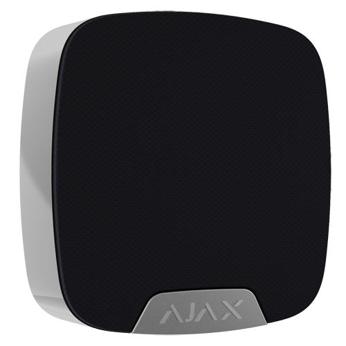 [AJA-HOMESIREN-B] Ajax - Sirène pour intèrieure - Certificat de grade 2 - Bidirectionnel - Sans fil 868 MHz Jeweller - Antenne interne espace libre 2000 m - 81~105 dB a 1 m de distance - Durée maximale du son 3 minutes - Lumière d'avertissement