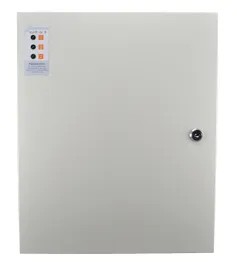 [IZX-PSX600-2410] Alimentation Chargeur (secourue) en coffret métal PSX60, 230V AC / 24V DC (27,6V) / 10A, 320 x 390 x 174 mm, voyants d'état en façade, triple protection en sortie (court-circuit / surcharge / surtension)