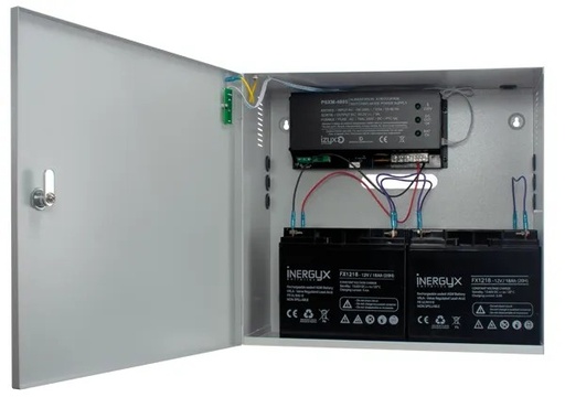 [IZX-PSX700-482.5] Alim. Chargeur (secourue) en coffret PSX700 , 230V AC / 48V DC (55,2V) / 2,5A - 420 x 390 x 184 mm, voyants d'états en façade, triple protection en sortie (court-circuit / surcharge / surtension)