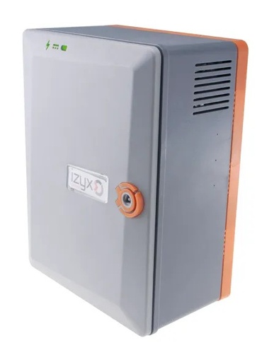 [IZX-RSX1205C] Alimentation chargeur (secourue) en coffret ABS RSX 230V AC / 12V DC (13,8V) / 5A - 173 x 223 x 103 mm, contact d'autoprotection, voyants d'état face avant, protection fusible en entrée et sortie