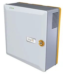 [IZX-RSX2402.5C] Alimentation chargeur (secourue) en coffret ABS RSX 230V AC / 24V DC (27,6V) / 2,5A - 271 x 265 x 103 mm, contact d'autoprotection, voyants d'état face avant, protection fusible en entrée et sortie