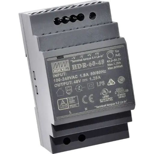 [AKU-HDR-60] Alimentation 48VDC/1,25A pour C313W-2 ou interface NS-2