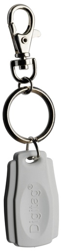 [CDV-PPCG] Badge Proximité 125 Khz Polycarbonate Gris + Porte Clés - Digitag®