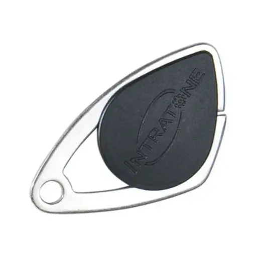 [ITN-HCLE2-00] Badge électronique inox couleur noir (colisage par 20)