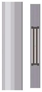 [IZX-EMDH400C] Bandeau électromagnétique EMDH 400 mm, aluminium anodisé naturel, 1 x 600 lbs (1 x série 300 kg), à rupture de courant, 12 ou 24V DC, 2 contacts inverseurs CO/NO/NF, éjecteur anti-rémancence intégré à la contreplaque, NF S 61-937