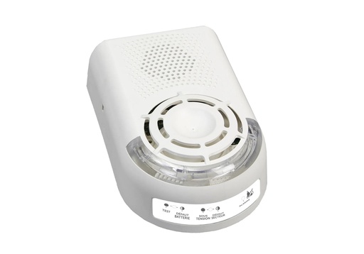 [FIN-BAA0001-FIN01-G3] Bloc d'alarme auto. sonore MARCHE / ARRET + MESSAGE ENG. + FLASH SONORA