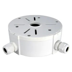 [VDO-SP805] Boite de connexions - Pour caméras compactes ou dômes - Convient pour une utilisation en extérieur - Installation dans un plafond ou un mur - Couleur blanche - Passe câbles / Multiples orifices