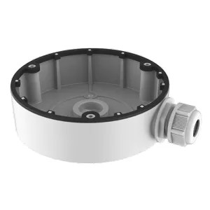 [VDO-DS-1280ZJ-DM8] Boite de connexions Pour caméras dôme Convient pour une utilisation en extérieur Installation dans un plafond ou un mur Couleur blanche Passage de câble