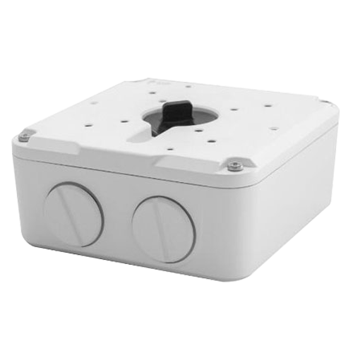 [UNV-TR-JB07-D-IN] Boite de connexions Pour les caméras Bullet Convient pour une utilisation en extérieur Installation au plafond ou au mur Couleur blanche Passage de câble