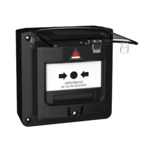 [NTR-5713N1C-RF3] Boitier Menace (BM) NOIR étanche à piles Radio + Capot