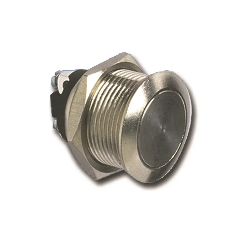 [EVI-UXBPINOX/19] Bouton poussoir inox NO (diamètre 19 mm)