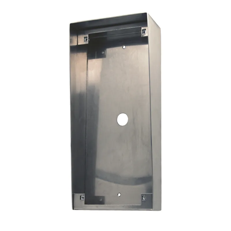 [EVI-UAV0153/I21] Boîtier saillie avec visière inox pour platines UAV 0153/I11, UAV0154/I11 et UAD 4011-2