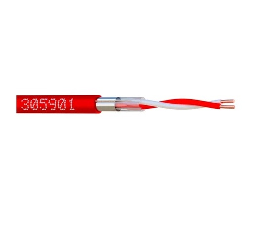 [EBC-305901-B1] CABLE LY9ST/SYT+1PAWG20 rouge en boite de 100 m (C2 écranté)