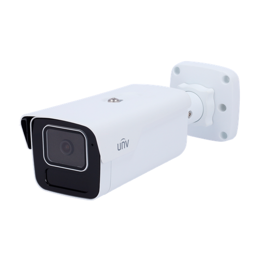 [UNV-IPC2B15SS-ADF28K-I1] Caméra Bullet IP 1/3" Gamme Prime , Progressive Scan CMOS 5 Megapixel (2688x1520) Objectif 2.8mm 0 Lux IR Portée 80 m Micro intégré Algorithme IA