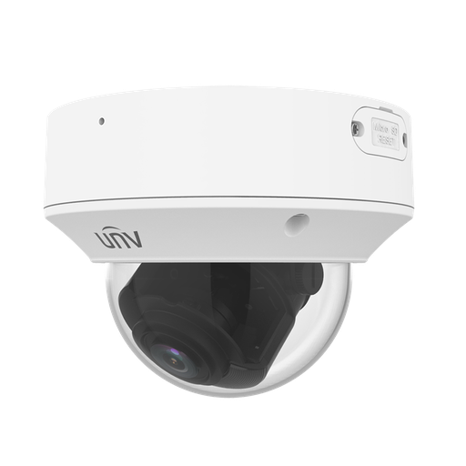 [UNV-IPC3235SB-ADZK-I0] Caméra Dome IP 5 Megapixel Gamme Prime Objectif motorisé AF 2.7~13.5 mm / WDR LED IR portée 40 m | Audio et alarmes Algorithme IA | Évite les fausses alarmes Interface WEB, CMS, Smartphone et NVR