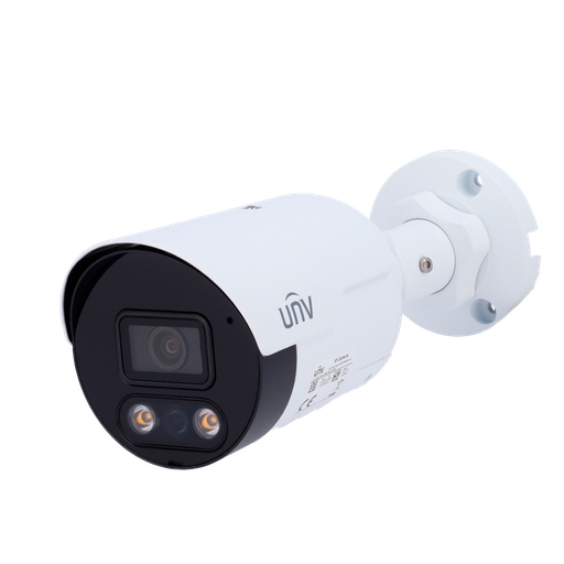 [UNV-IPC2124LE-ADF28KMC-WL] Caméra IP 4 Megapixel - Gamme Prime - Objectif 2.8 mm / WDR - LED IR Portée 30 m | Lumière blanche portée 30 m ColorHunter - Interface WEB, CMS, Smartphone et NVR