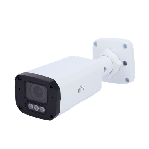 [UNV-IPC2324SE-ADZK-WL-I0] Caméra IP 4 Megapixel - Gamme Prime - Objectif motorisé AF 2.8~12 mm / WDR - LED IR portée 30 m LED + Lumière blanche portée 30m ColorHunter Audio et alarmes - Algorithme IA | évite les fausses alarmes - Interface WEB, CMS, Smartphone et NVR