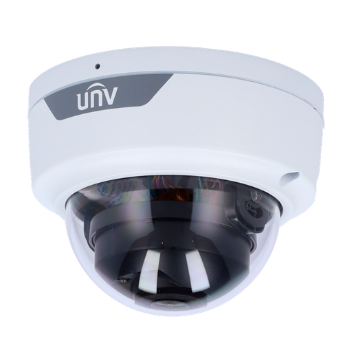 [UNV-IPC325SS-ADF28K-I1] Caméra IP 5 mégapixels Gamme Prime-II Objectif 2,8 mm LED IR Portée 40 m - Algorithme AI audio et alarmes - Récupération des couleurs, interface WEB, CMS, Smartphone et NVR