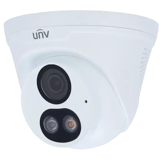 [UNV-IPC3618LE-ADF28KC-DL] Caméra IP 8 Megapixel - Gamme Easy - 1/2.7" Progressive Scan CMOS - Objectif 2.8 mm - IR LEDs Portée 30 m - Lumière blanche 30m -  Interface WEB, CMS, Smartphone et NVR - Réinitialisation | Microphone | Haut-parleur