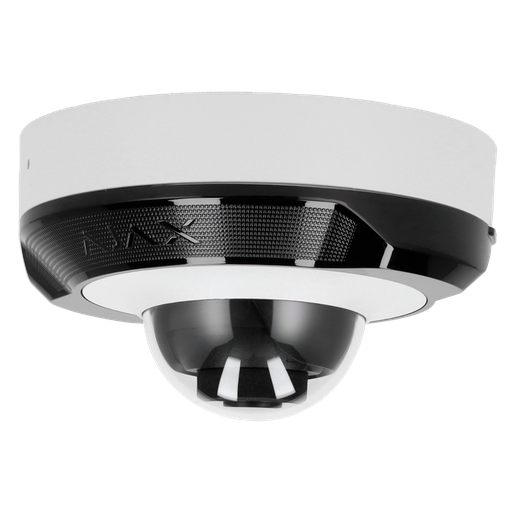 [AJA-DOMECAM-MINI-8-W] Caméra IP 8 MegapixelProgressive Scan CMOSObjectif 2.8 mm, MicroSD jusqu'à 256GBLED IR Portée 35m, PoE 802.3atCompatibilité avec tous les Hub et NVR