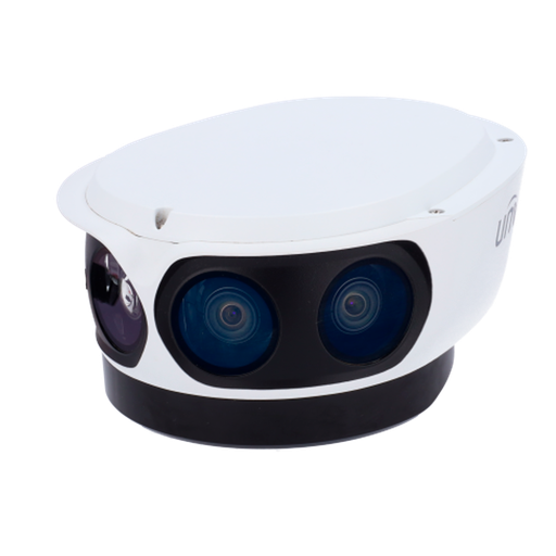 [UNV-IPC8542ER5-DUG] Caméra IP Panoramique 12 Mégapixels (4096x1800) - Gamme Pro - 1/1.8" ; Progressive Scan CMOS - Objectif 4.2 mm | 4 Objectifs - IR 50 m | Alarmes - Interface WEB, CMS, Smartphone et NVR