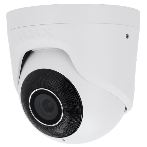 [AJA-TURRETCAM-5-0400-W] Caméra IP Turret 5 MégapixelProgressive Scan CMOSObjectif 4 mm, emplacement MicroSD jusqu'à 256GBLED IR Portée 35m, PoE 802.3atCompatibilité avec les Hub et les NVR