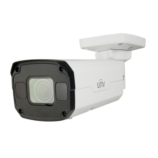 [UNV-IPC2325SB-DZK-I0] Caméra bullet IP  Blanche 5MP prime  Capteur 1/2,7" CMOS Starlight 0,002 Lux  Résolution Max 2592x1944px  Objectif 2.7~13,5mm motorisé  Infrarouge Max 50 mètres  H.265/H264/MJPEG  WDR 120dB  Blanche  IP67  Alarme  -40/+70°  POE ou DC12V  Micro Garan