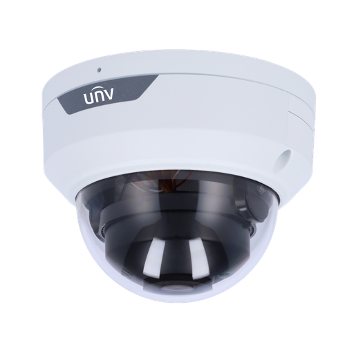 [UNV-IPC322LB-AF28WK-G] Caméra mini dôme IP-HD WIFI Antenne wifi cachée 2.4Ghz Sécurité WPA2-PSK Résolution Max 1920x1080px Objectif fixe 2.8mm Infrarouge Max 30m H.265/H264/MJPEG Triple flux 3D-DNR IP67 ONVIF