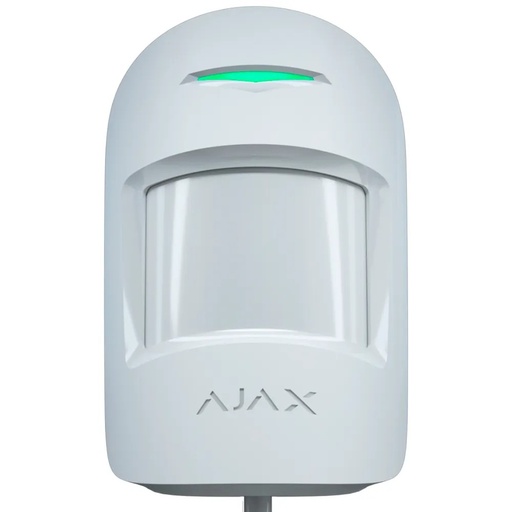 [FIB-MOTIONPROTECTPLUS-W] Capteur PIR blanc double technologie 1 PIR volumétrique, 1 Micro-ondes (bande K) Protocole Fibra Certificat de grade 2 Anti-animaux Rang de détection 12 m