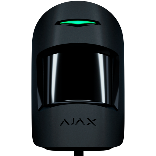 [FIB-MOTIONPROTECTPLUS-B] Capteur PIR noir double technologie 1 PIR volumétrique, 1 Micro-ondes (bande K) Protocole Fibra Certificat de grade 2 Anti-animaux Rang de détection 12 m