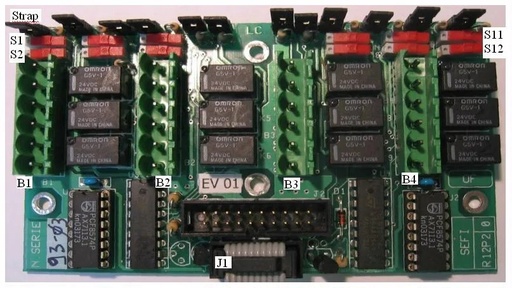 [ASD-R12P2] Carte R12P2 Pour cette application, 10 relais sur alarme feu de zone (tableau 10 zones) + 1 sur contact auxiliaire. Nécessaire pour CMSI Delta 6 ou 24.