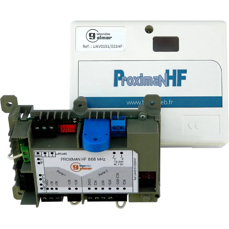 [EVI-UAV0151/E03HF] Centrale de contrôle d'accès HF 2 portes 868MHz gérée par BSOFTWEB (PROXIMAN)