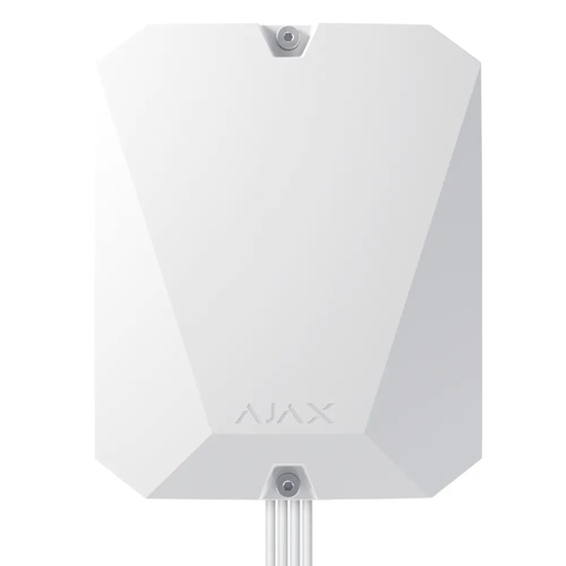 [FIB-HUBHYBRID-4G-W] [O] Centre d'alarme professionnel blanche Communication Ethernet de niveau 3 et double SIM 4G Protocoles Jeweller, Wings et FibrA Jusqu'à 100 appareils sans fil et filaires 8 lignes de bus indépendantes Application mobile et logiciel PC