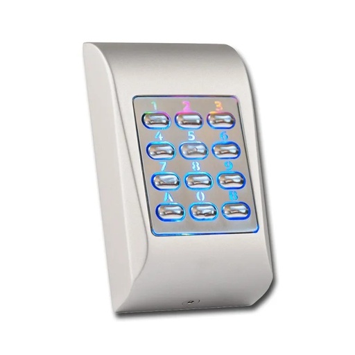 [EVI-TSECMINI] Clavier à codes 99 codes, 2 relais. Taille réduite 92x51, ALUMINIUM et touches en métal