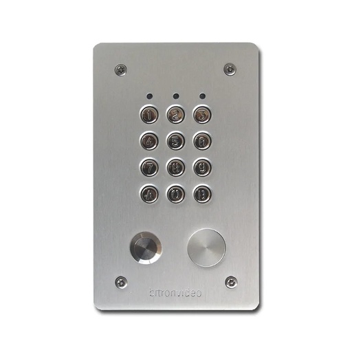 [EVI-TSEC303E] Clavier à codes encastreé 99 codes, 2 relais. ALUMINIUM et touches en métal