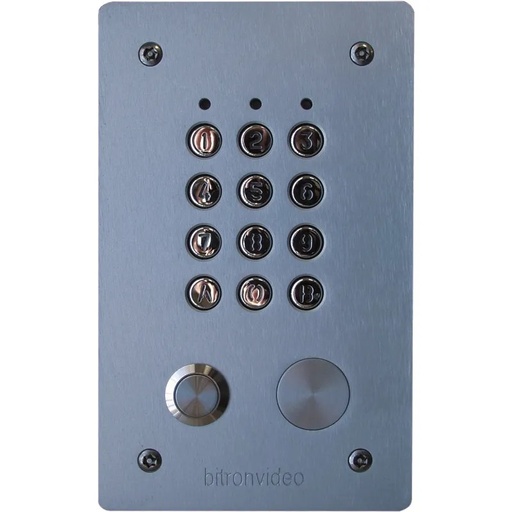 [EVI-TSEC403E] Clavier à codes encastré 99 codes, 2 relais. INOX et touches en métal