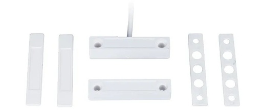 [IZX-SMK20714] Contact magnétique en applique SMK, Aluminium, 1 contact NO + boucle d'autoprotection (4 fils), raccordement câble 3 mètres (autres longueurs sur demande), distance de réaction 35 mm