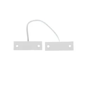 [KSI-CMP-W] Contact magnétique avec câble,  câble de 200 cm, avec ELT pour système KS °. Couleur blanche, disponible dans la variante marron (KSI5CLS-TW.2CN). Certificat EN 50131-2-6 degré 3 classe IV.