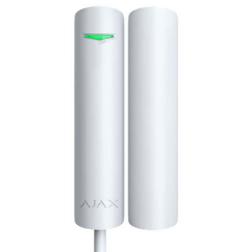 [FIB-DOORPROTECT-W] Contact magnétique blanc porte/fenêtre Protocole Fibra Certificat de grade 2 Indicateur LED 1 entrée pour capteur filaire NC 