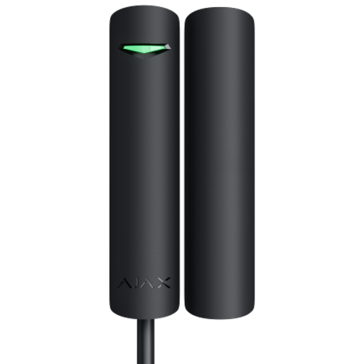 [FIB-DOORPROTECTPLUS-B] Contact magnétique noir  porte/fenêtre Détecteur de vibration et d'inclinaison Certificat de grade 2 Protocole Fibra 1 entrée pour capteur filaire NC