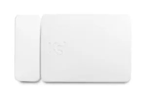 [KSI-MICRO-POLI-W] Contact magnétique radio multifonction micro poli ; comporte 1 interrupteur magnétique à 2 états de type REED et un accéléromètre 3 axes de type MEMS. Livré avec une pile bouton CR2477.blanc.