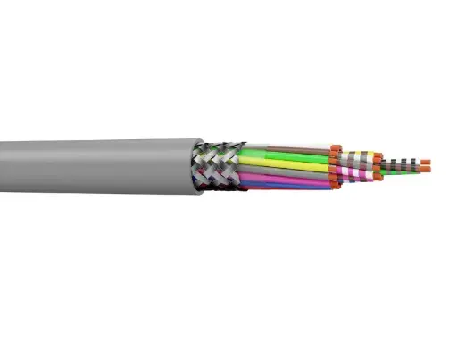[ADE-HIFLEX-90210100C100] Câble de contrôle blindés–DIN47100 (type LiYCY) 2x1 - Couronne 100m