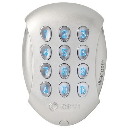 [CDV-GALEO] Digicode® Alliage D'Aluminium - 3 Relais électroniques déportés Bluetooth
