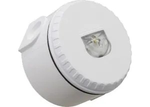 [ESR-80460F] Dispositif visuel alarme feu flash blanc base haute pour montage au mur IQ8L-W couverture W-2,4- 7,5